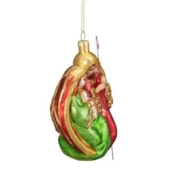 Northlight Holy Family Glass Nativity Ornament -Holiday Glow D491118S 2