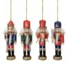 Northlight 4ct. 5" Multicolor Nutcracker Wood Ornaments 1 Northlight 4ct. 5" Multicolor Nutcracker Wood Ornaments -Holiday Glow D491122S 1