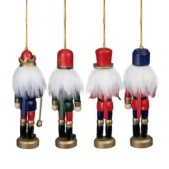 Northlight 4ct. 5" Multicolor Nutcracker Wood Ornaments 11 Northlight 4ct. 5" Multicolor Nutcracker Wood Ornaments -Holiday Glow D491122S 4