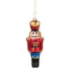 Northlight 5.5" Shiny Red Nutcracker Soldier Glass Ornament -Holiday Glow D491123S 1