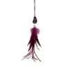 Northlight Red Feather And Gemstone Pendant Ornament -Holiday Glow D491137S 1