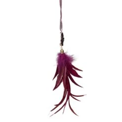 Northlight Red Feather And Gemstone Pendant Ornament -Holiday Glow D491137S 3