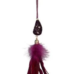 Northlight Red Feather And Gemstone Pendant Ornament -Holiday Glow D491137S 4
