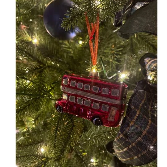 Northlight 4" Shiny Metallic Red & Silver Glass Double Decker Bus Christmas Ornament 13 Northlight 4" Shiny Metallic Red & Silver Glass Double Decker Bus Christmas Ornament - Image 11