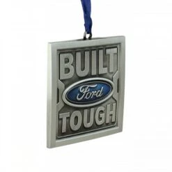 Northlight 3" Brushed Nickel Plated Built Ford Tough Christmas Ornament -Holiday Glow D491174S 2