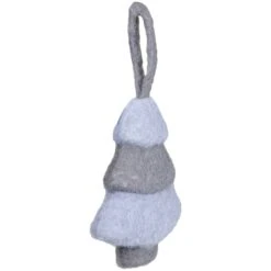 Northlight 6" Gray & Blue Felt Christmas Tree Ornament -Holiday Glow D491181S 2