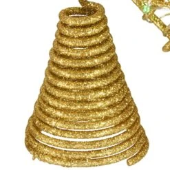 9" Gold Star Tree Top With Dual Color® Lights -Holiday Glow D491237S 3