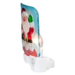 Northlight 6" Red & White Santa Claus Christmas Night Light 15 Northlight 6" Red & White Santa Claus Christmas Night Light -Holiday Glow D491466S 12