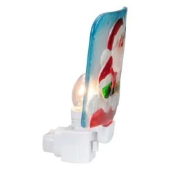 Northlight 6" Red & White Santa Claus Christmas Night Light 16 Northlight 6" Red & White Santa Claus Christmas Night Light -Holiday Glow D491466S 13