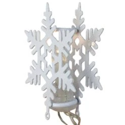 Northlight 8ct. Warm White LED Snowflake Christmas Lights 8 Northlight 8ct. Warm White LED Snowflake Christmas Lights -Holiday Glow D491477S 2