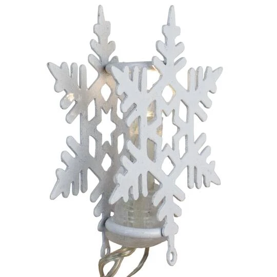 Northlight 8ct. Warm White LED Snowflake Christmas Lights 6 Northlight 8ct. Warm White LED Snowflake Christmas Lights - Image 4
