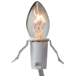 Northlight Christmas Village 6ft. White Replacement C7 Single Light Cord -Holiday Glow D491478S 2