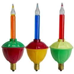 Northlight Multicolor Retro Bubble Light Replacement Christmas Bulbs Set -Holiday Glow D491479S 3