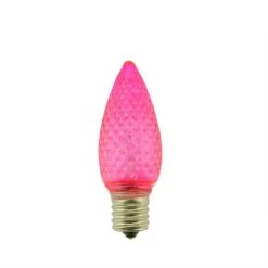 Sienna Faceted Transparent LED Christmas Replacement Bulbs, 4ct. Pink 7 Sienna Faceted Transparent LED Christmas Replacement Bulbs, 4ct. Pink -Holiday Glow D491482S 1 1
