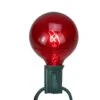 Northlight 25ct. Red G50 Incandescent Christmas Replacement Bulbs 2 Northlight 25ct. Red G50 Incandescent Christmas Replacement Bulbs -Holiday Glow D491485S 1