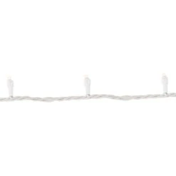 Northlight 100ct. LED Wide Angle Christmas String Lights With White Wire Warm White -Holiday Glow D491517S 4