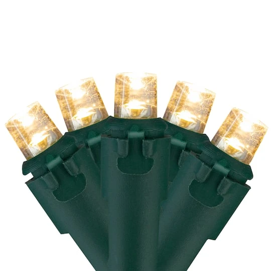 Northlight 50ct. LED Wide Angle Christmas String Lights With Green Wire Warm White 5 Northlight 50ct. LED Wide Angle Christmas String Lights With Green Wire Warm White - Image 3