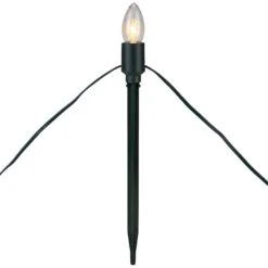 Northlight Mighty Light Clear C9 Christmas Pathway Marker Set, Green Wire -Holiday Glow D491617S 11