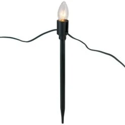 Northlight Mighty Light Clear C9 Christmas Pathway Marker Set, Green Wire -Holiday Glow D491617S 15