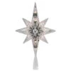 Northlight 10" White Lighted Faceted Star Of Bethlehem Tree Topper -Holiday Glow D491636S 1