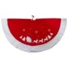 Northlight 48" Red Sleigh & Reindeer Embroidered Christmas Tree Skirt -Holiday Glow D491637S 1