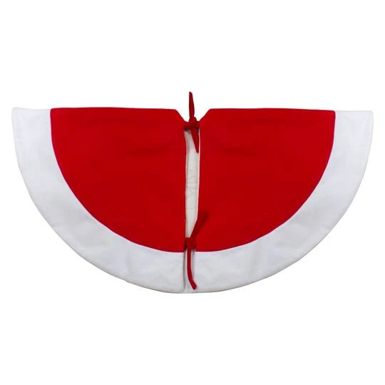 Northlight 36" Red & White Winter Snowman Embroidered Christmas Tree Skirt 7 Northlight 36" Red & White Winter Snowman Embroidered Christmas Tree Skirt - Image 5