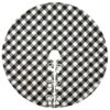 52" General Store Collection Black & White Plaid Tree Skirt 1 52" General Store Collection Black & White Plaid Tree Skirt -Holiday Glow D531319S 1