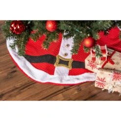DII® Santa's Holiday Tree Skirt -Holiday Glow D540062S 3