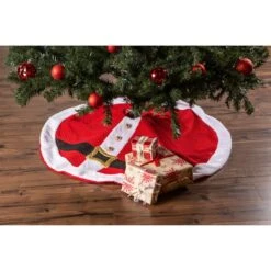 DII® Santa's Holiday Tree Skirt -Holiday Glow D540062S 4