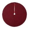 DII® Red & Black Buffalo Check Holiday Tree Skirt -Holiday Glow D540066S 1