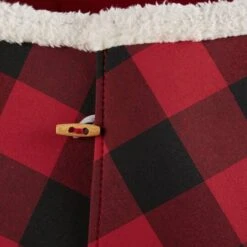 DII® Red & Black Buffalo Check Holiday Tree Collar 14 DII® Red & Black Buffalo Check Holiday Tree Collar -Holiday Glow D540067S 3