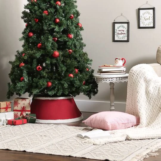 DII® Red Holiday Tree Collar 10 DII® Red Holiday Tree Collar - Image 8