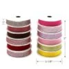 Gwen Studios 3/8" X 2yd. Sheer & Metallic Holiday Ribbon Pack, 24ct. -Holiday Glow D544211S 3