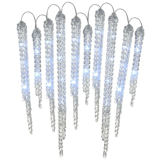 Crystal Icicles With LED Lights Decoration 3 Crystal Icicles With LED Lights Decoration