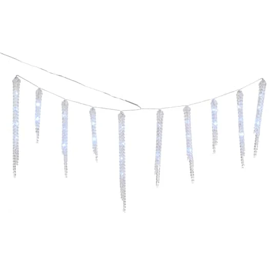 Crystal Icicles With LED Lights Decoration 8 Crystal Icicles With LED Lights Decoration - Image 6