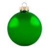 Whitehurst 4ct. 4.75" Glossy Glass Ball Ornaments Green Shiny -Holiday Glow D623187S 1