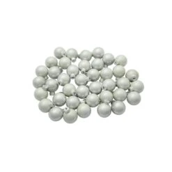 Whitehurst 40ct. 1.5" Pearl Glass Ball Ornaments White Pearl -Holiday Glow D623201S 12