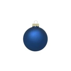 Whitehurst 40ct. 1.25" Matte Glass Ball Ornaments Midnight Blue Matte