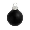 Whitehurst 4ct. 5" Matte Glass Ball Ornaments Black Matte -Holiday Glow D623211S 1