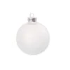 Whitehurst 4ct. 5" White Frosted Glass Ball Ornaments 2 Whitehurst 4ct. 5" White Frosted Glass Ball Ornaments -Holiday Glow D623220S 1
