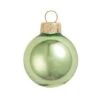 Whitehurst 4ct. 5" Shiny Glass Christmas Ornaments LimeShiny -Holiday Glow D623226S 1