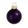 Whitehurst 40ct. 1.5" Pearl Glass Ball Ornaments Purple Pearl