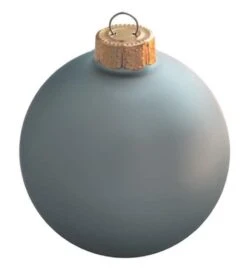 Whitehurst 40ct. 1.25" Matte Glass Ball Ornaments Baby Blue Matte