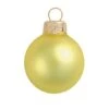 Whitehurst 40ct. 1.25" Matte Glass Ball Ornaments Yellow Matte -Holiday Glow D623250S 1