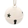 6 Pack 85mm Jingle Bell Ivory Ball Ornaments 2 6 Pack 85mm Jingle Bell Ivory Ball Ornaments -Holiday Glow D649267S 1