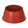 Glitzhome® 22" Christmas Painted Red Metal Tree Collar 1 Glitzhome® 22" Christmas Painted Red Metal Tree Collar -Holiday Glow D652294S 1
