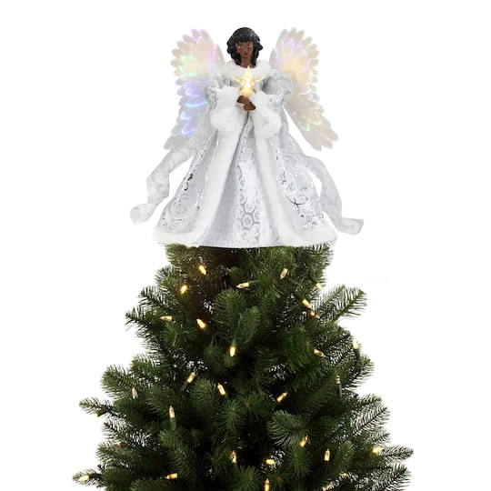 12" Fiber Optic Angel Tree Topper 3 12" Fiber Optic Angel Tree Topper