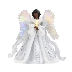 12" Fiber Optic Angel Tree Topper 9 12" Fiber Optic Angel Tree Topper -Holiday Glow D657884S 2
