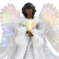 12" Fiber Optic Angel Tree Topper 11 12" Fiber Optic Angel Tree Topper -Holiday Glow D657884S 4