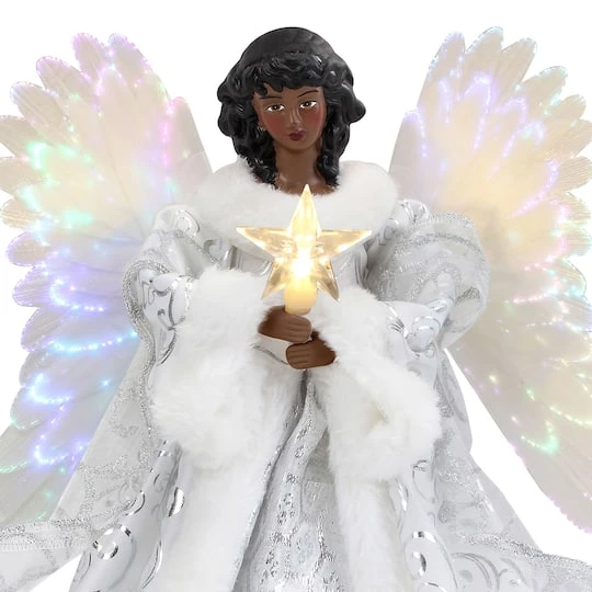 12" Fiber Optic Angel Tree Topper 7 12" Fiber Optic Angel Tree Topper - Image 5